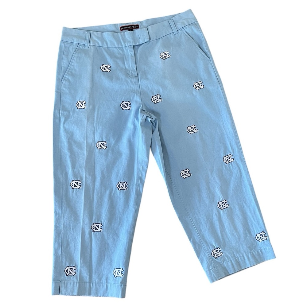 Pennington & Bailes Blue North Carolina Tarheels Cropped Pants Women’s Sz 12